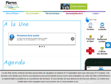 Tablet Screenshot of mairie-pierres.fr